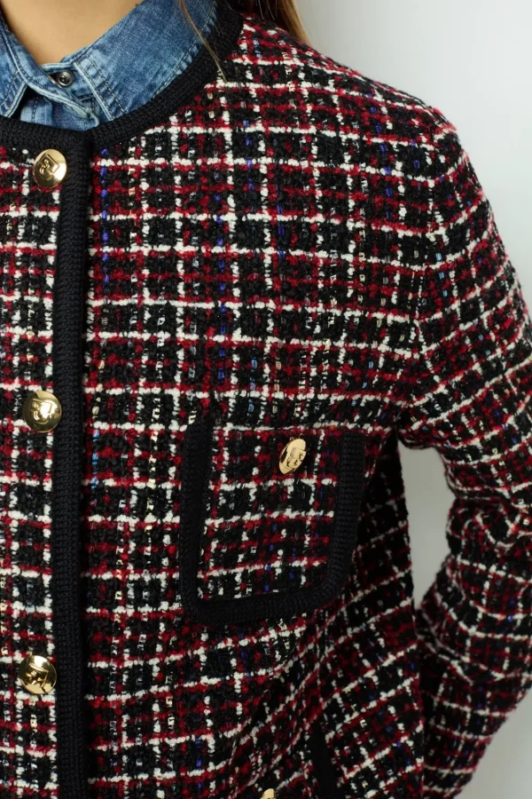 Best Red tweed jacket with braid - MAIWENN Jackets | Suits & Outfits