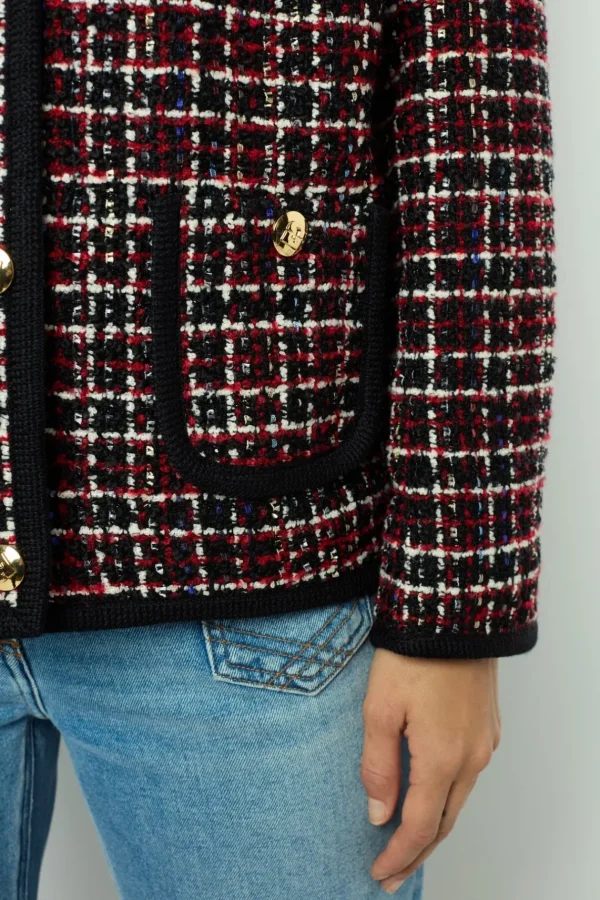 Best Red tweed jacket with braid - MAIWENN Jackets | Suits & Outfits