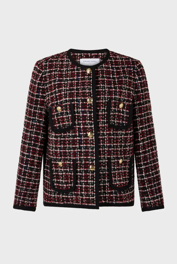 Best Red tweed jacket with braid - MAIWENN Jackets | Suits & Outfits