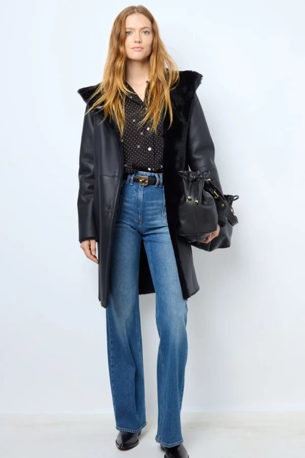 Store Reversible shearling hooded coat - LETITIA Suits & Outfits | Leather & Pelts
