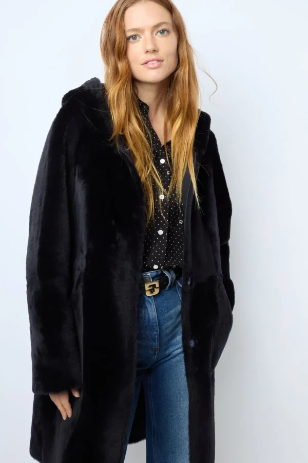 Store Reversible shearling hooded coat - LETITIA Suits & Outfits | Leather & Pelts