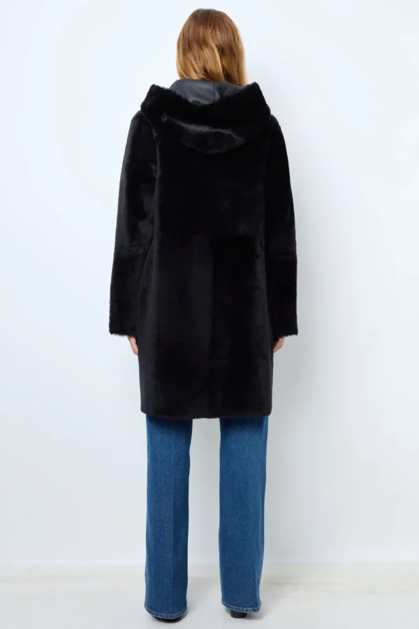 Store Reversible shearling hooded coat - LETITIA Suits & Outfits | Leather & Pelts