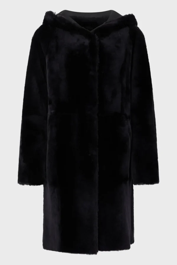 Store Reversible shearling hooded coat - LETITIA Suits & Outfits | Leather & Pelts