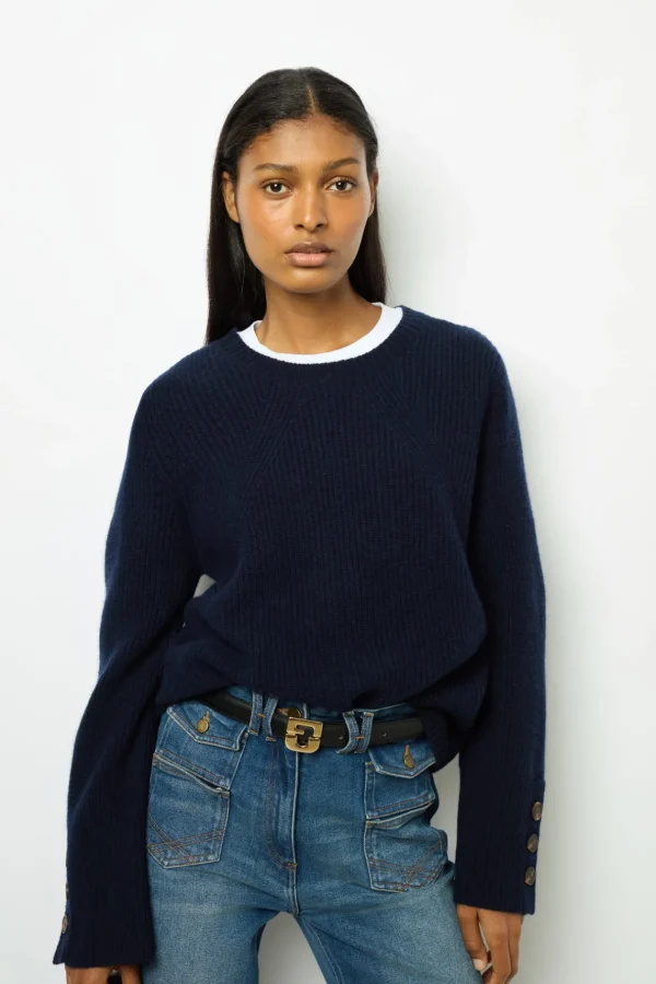 Cheap Ribbed wool sweater - JOYCA Knitwear