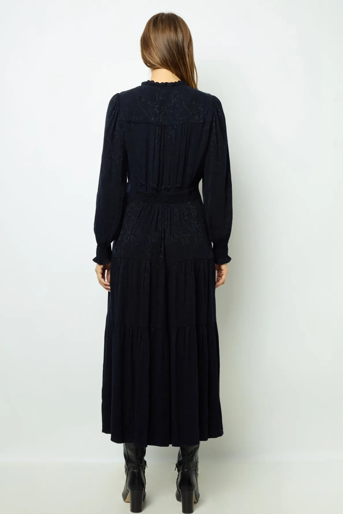 ruffled_jacquard_maxi_dre_3.webp Best Ruffled jacquard maxi dress - SANDRINE Dresses