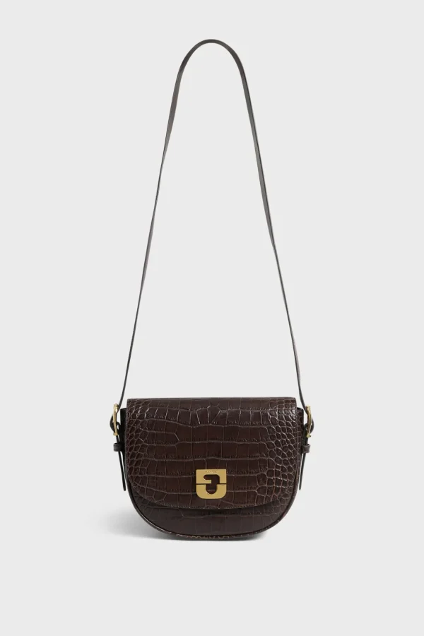 Fashion Saddle bag in leather embossed cr"])self.__next_f.push([1,"oco - LE CAMILLE Shoulder Bags