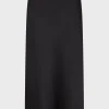 Shop Satin midi skirt - CLEMENCE Skirts