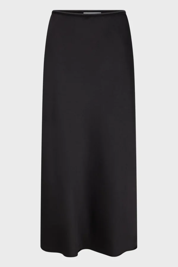 Shop Satin midi skirt - CLEMENCE Skirts