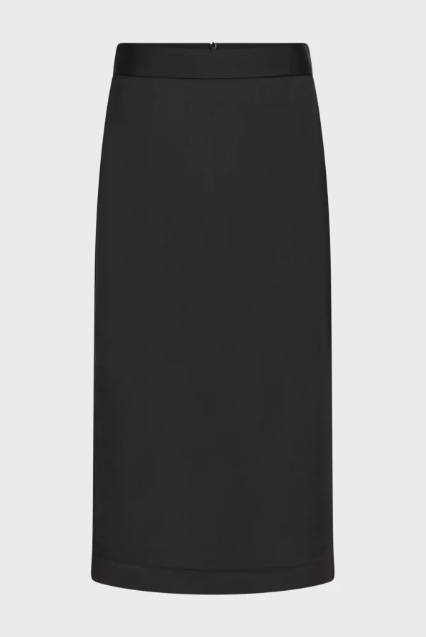 Best Satin midi skirt - CORALINE Skirts