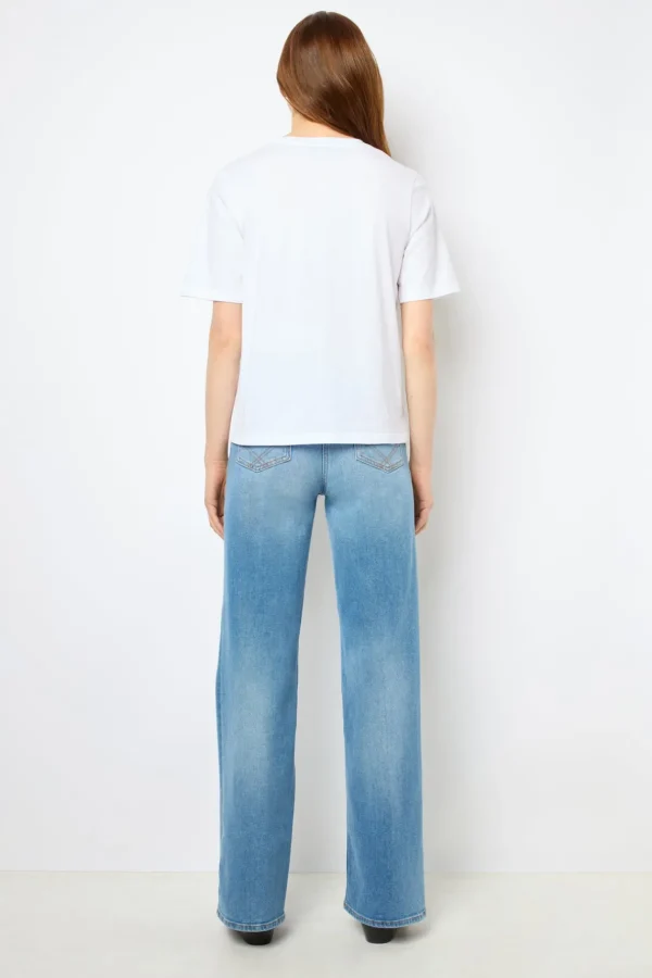 Shop Screen-printed T-shirt - AMBRE Tops & T-Shirts