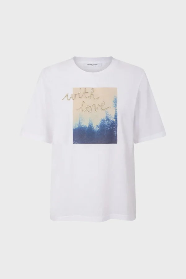 Shop Screen-printed T-shirt - AMBRE Tops & T-Shirts