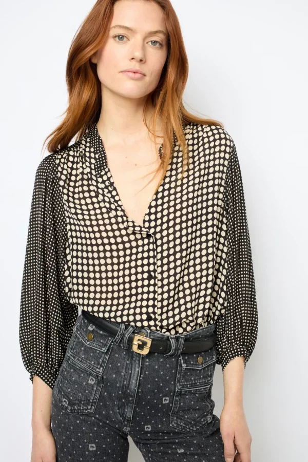 New Shirt with a mix of dots - NARIN Shirts & Blouses