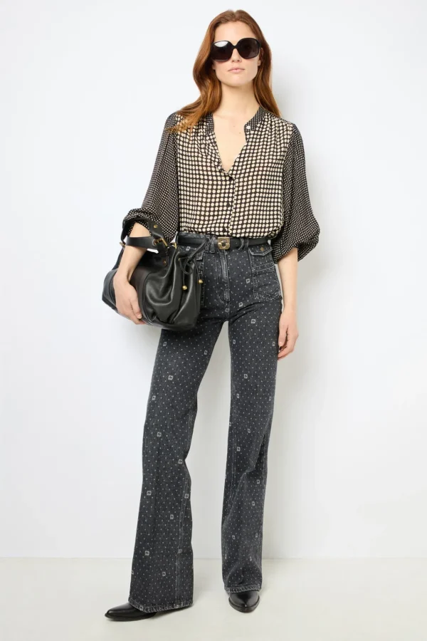 New Shirt with a mix of dots - NARIN Shirts & Blouses