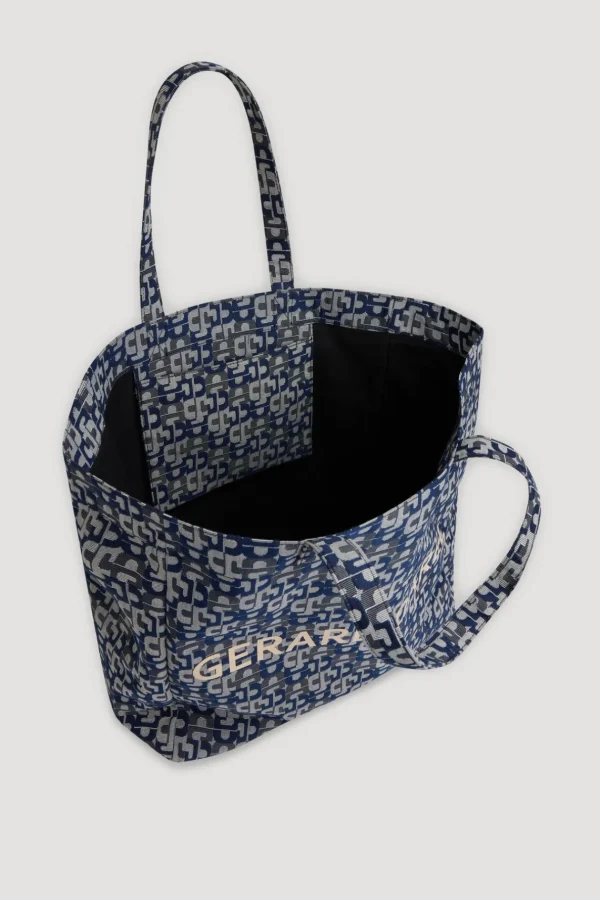Outlet Shopping bag in jacquard - LOLA Handbag | Cabas & Tote Bags