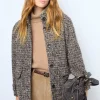 Cheap Short check coat - LEONTINE Coats