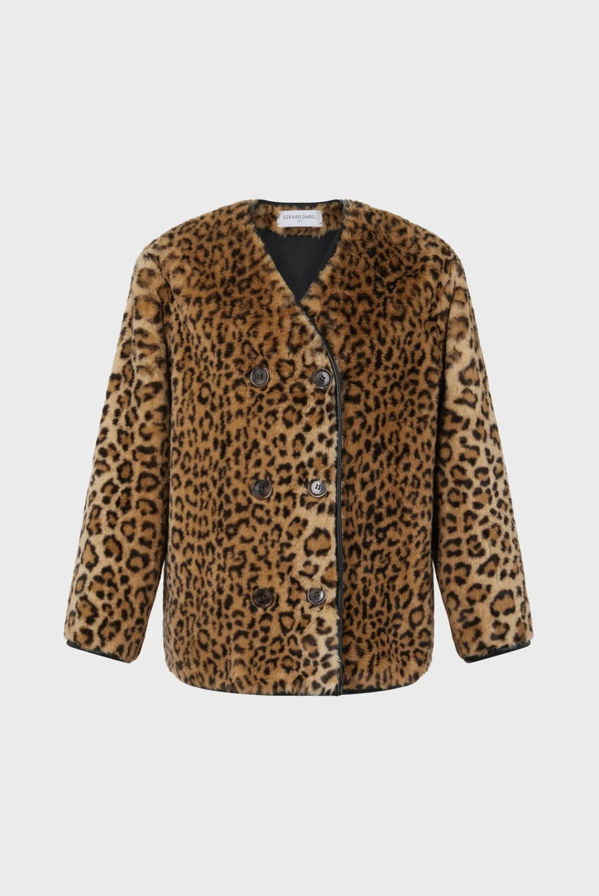 short_coat_with_leopard_p_5.webp Sale Short coat with leopard print - LAISSA Coats