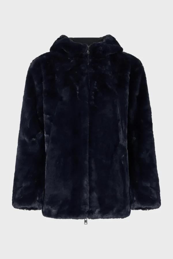 Fashion Short reversible parka in faux fur - LILYROSE Coats