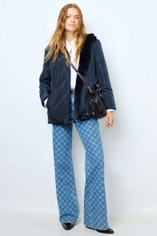 Fashion Short reversible parka in faux fur - LILYROSE Coats