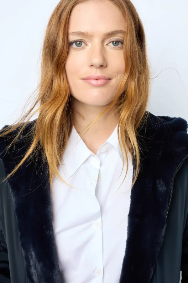 Fashion Short reversible parka in faux fur - LILYROSE Coats