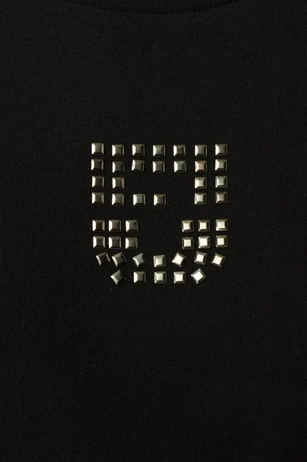 Hot Short sleeve T-shirt with studded logo - ANOUCHE Tops & T-Shirts
