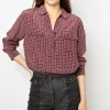 Discount Silk printed blouse - BERNADETTE Shirts & Blouses