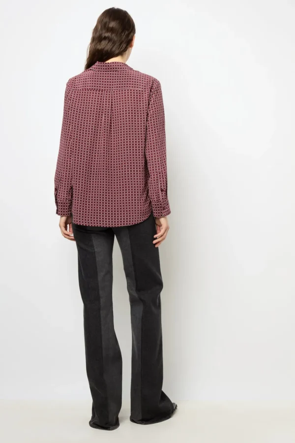 Discount Silk printed blouse - BERNADETTE Shirts & Blouses