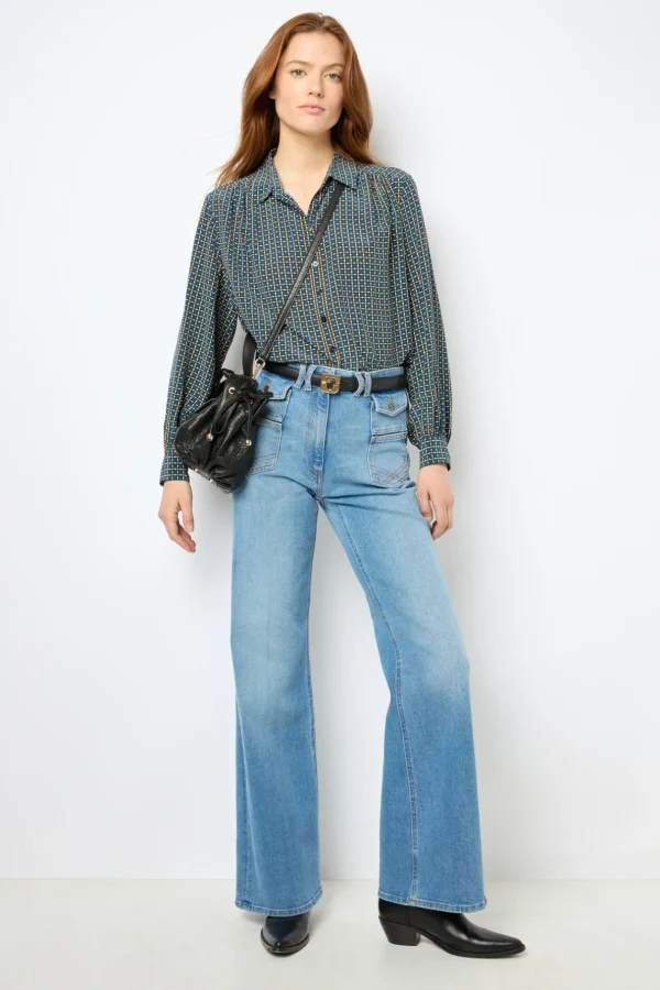 Flash Sale Silk printed shirt - BASTIA Shirts & Blouses