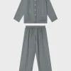Fashion Silk Pyjama - Light grey Pyjamas & Kimonos