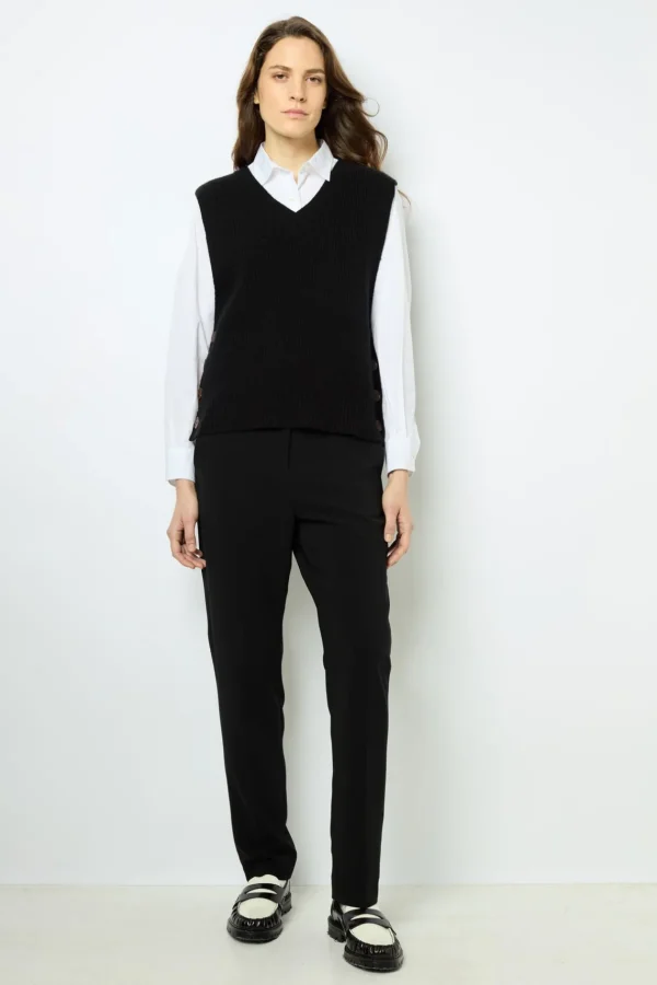 Cheap Sleeveless ribbed sweater - JULIETTA Knitwear