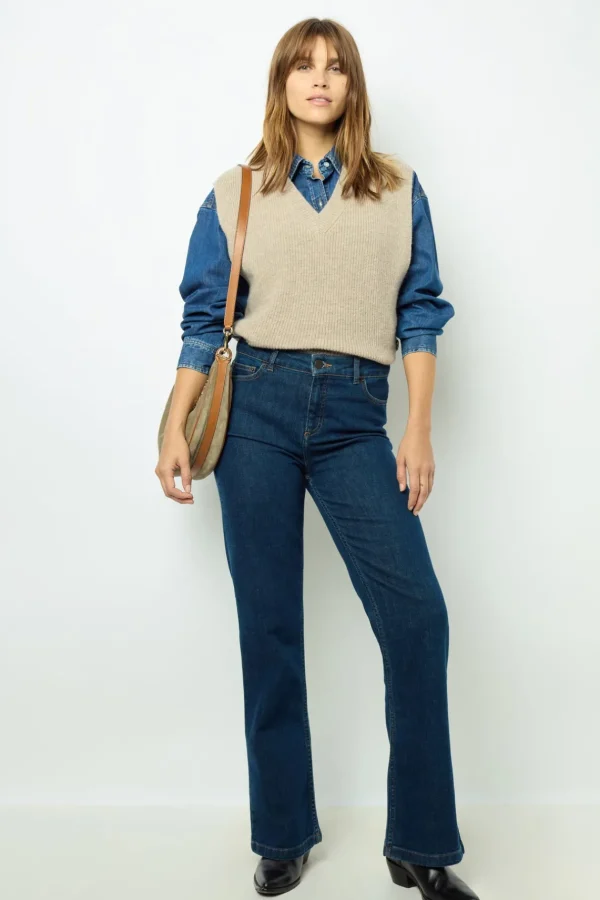 Hot Sleeveless ribbed sweater - JULIETTA Knitwear
