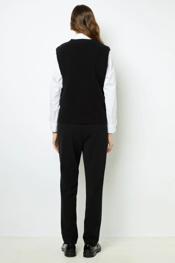Cheap Sleeveless ribbed sweater - JULIETTA Knitwear