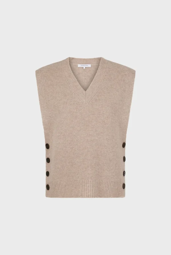 Hot Sleeveless ribbed sweater - JULIETTA Knitwear