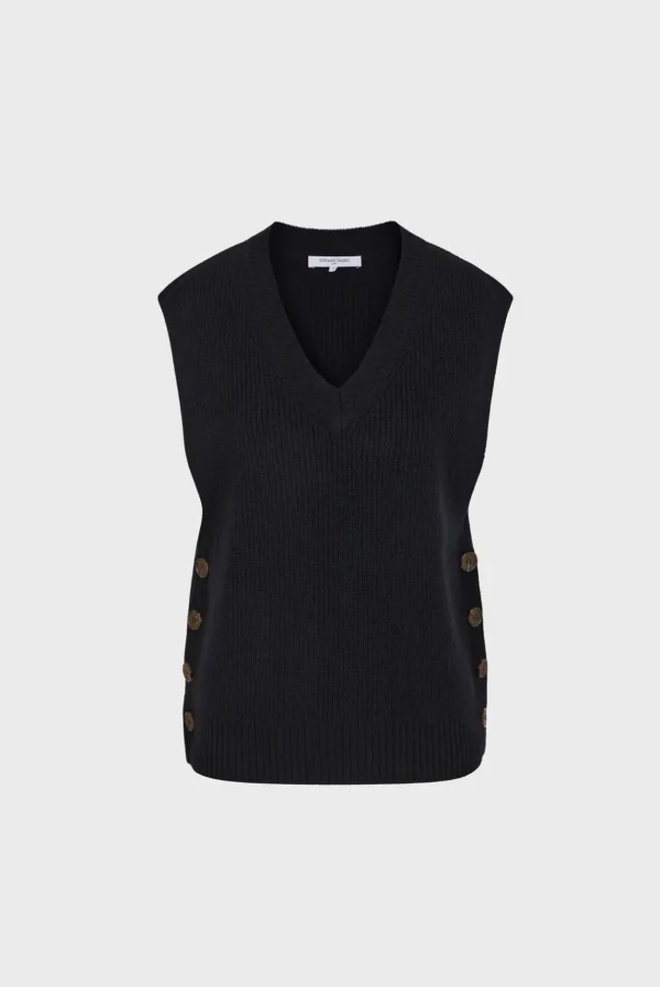 Cheap Sleeveless ribbed sweater - JULIETTA Knitwear