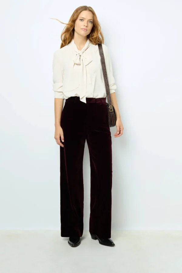 Cheap Smooth velvet pants - NORA Trousers | Suits & Outfits