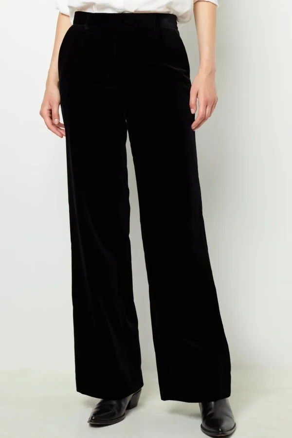 Outlet Smooth velvet pants - NORA Trousers | Suits & Outfits
