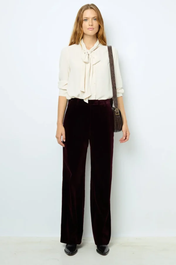 Cheap Smooth velvet pants - NORA Trousers | Suits & Outfits
