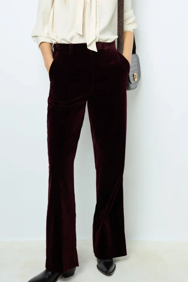 Cheap Smooth velvet pants - NORA Trousers | Suits & Outfits