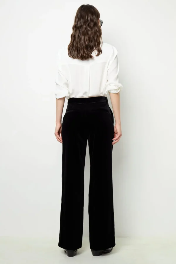 Outlet Smooth velvet pants - NORA Trousers | Suits & Outfits