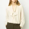 Flash Sale Soft shirt with lavaliere collar - BELPHINE Shirts & Blouses | Suits & Outfits