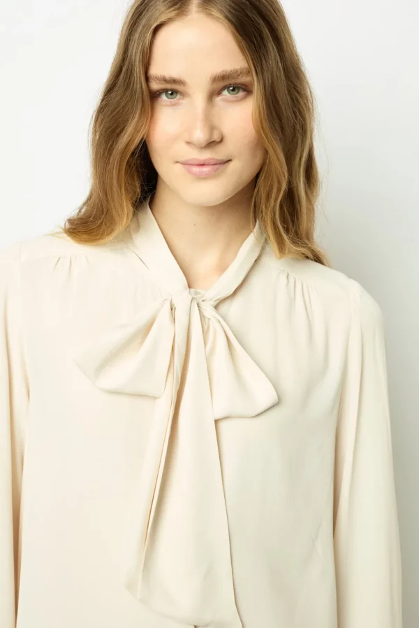 Flash Sale Soft shirt with lavaliere collar - BELPHINE Shirts & Blouses | Suits & Outfits