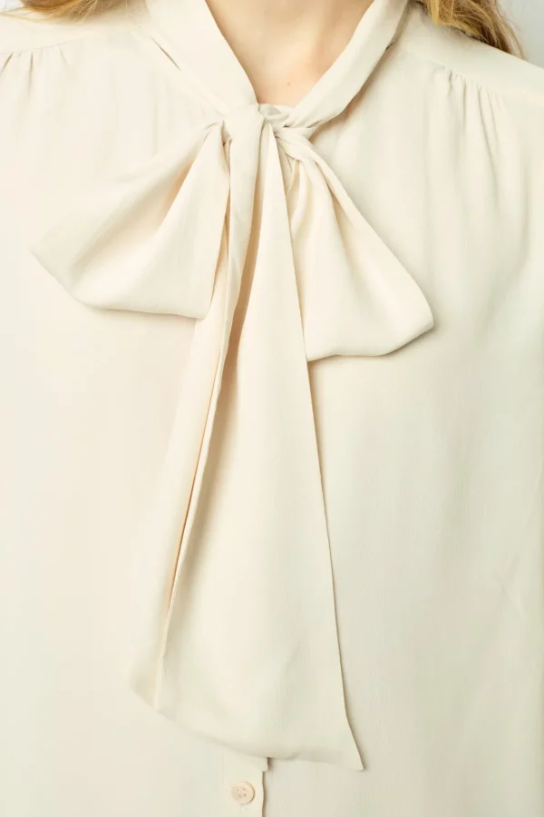 Flash Sale Soft shirt with lavaliere collar - BELPHINE Shirts & Blouses | Suits & Outfits