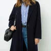 Fashion Straight cut coats with fine stripes - LASSIA Coats