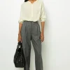 Online Straight cut herringbone pants - NADYGE Trousers | Suits & Outfits
