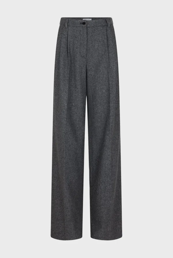 Online Straight cut herringbone pants - NADYGE Trousers | Suits & Outfits
