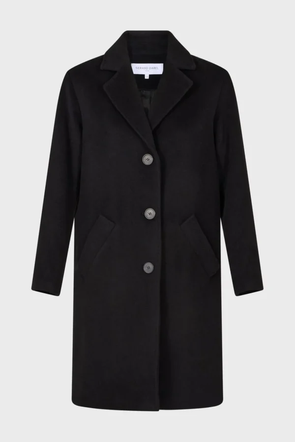 Shop Straight cut wool and angora coat - SALISHA Coats