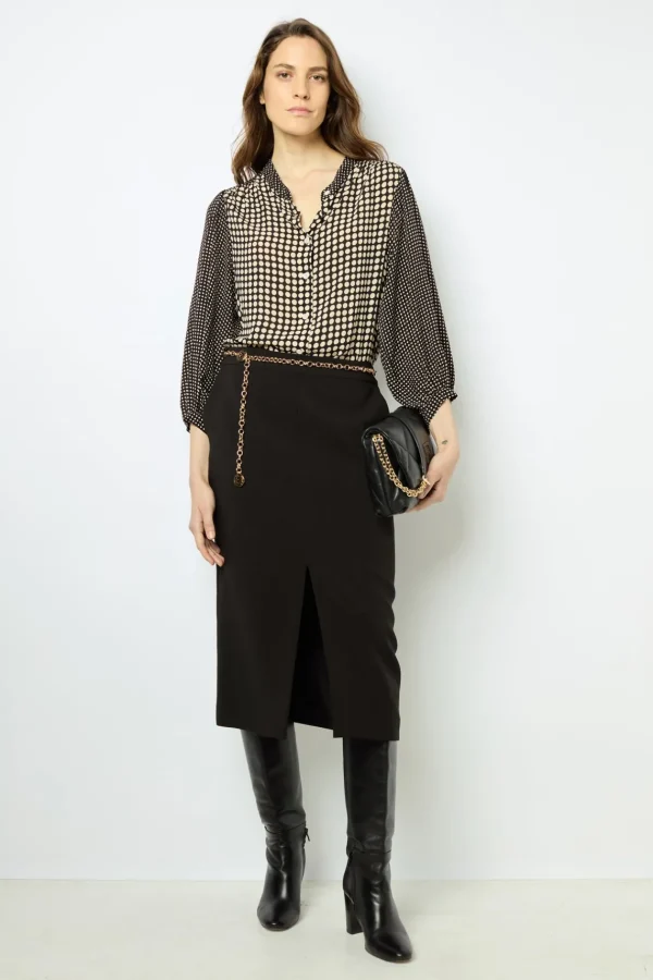 Cheap Straight mid-length skirt - CLAIRVIE Skirts