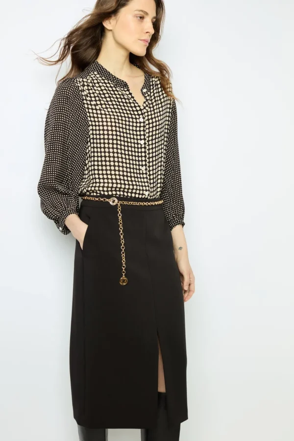 Cheap Straight mid-length skirt - CLAIRVIE Skirts
