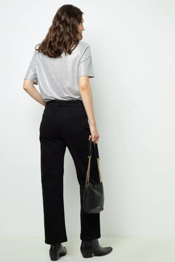 Online Straight-leg, wide black jeans - NEVAE Trousers