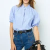 Online Striped popelin blouse - BERTINIA Shirts & Blouses
