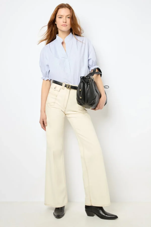 Best Striped popelin blouse - BAO Shirts & Blouses